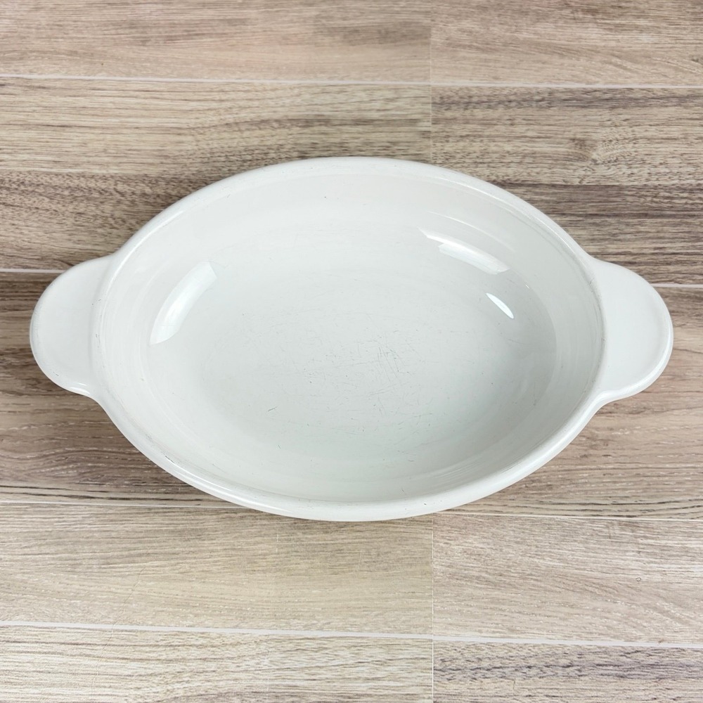 Corning Ware Baking Dish Small Oval Casserole White P-14-B No Lid 14 oz USA - Picture 2 of 7